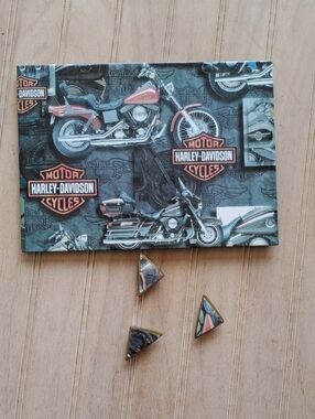 Magnetic Harley-Davidson Motorcycle Picture Frame Magnet Set Biker Desk Décor